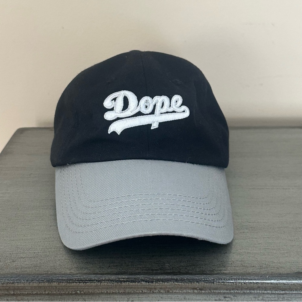 DOPE Black and Gray adjustable Cap, New with out Tags